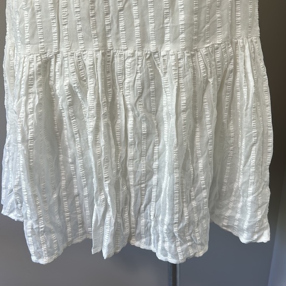 MODERN CITIZEN White Short Sleeve Open Back Dress Cottage Core Dress Sz S NEW - Picture 4 of 10